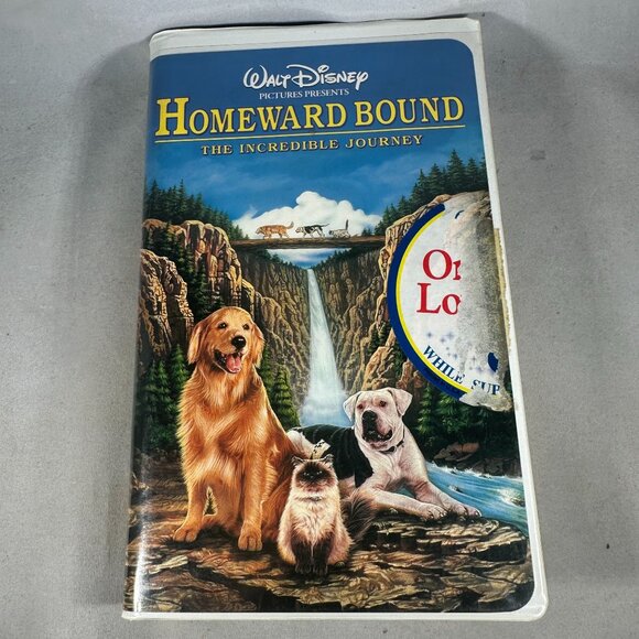 Homeward Bound The Incredible Journey VHS Walt Disney Pictures 1993 G Classic - Picture 1 of 3